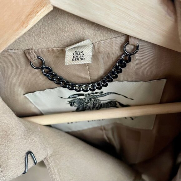 BURBERRY wool-cashmere trench coat - Picture 4 of 13